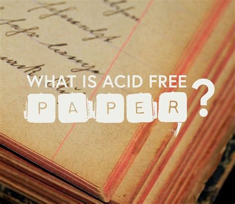 acid free writing paper