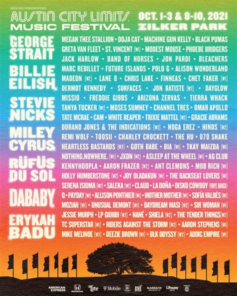 acl fest line up