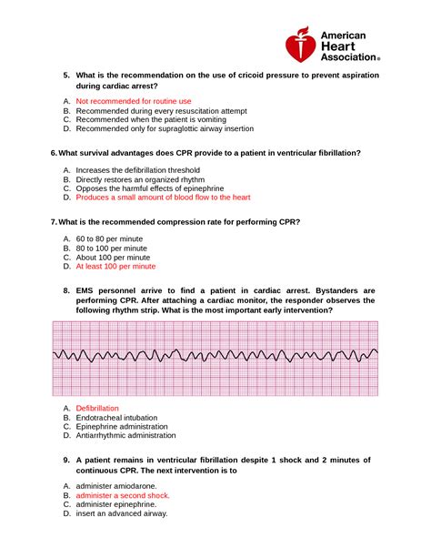 acls exam a answers
