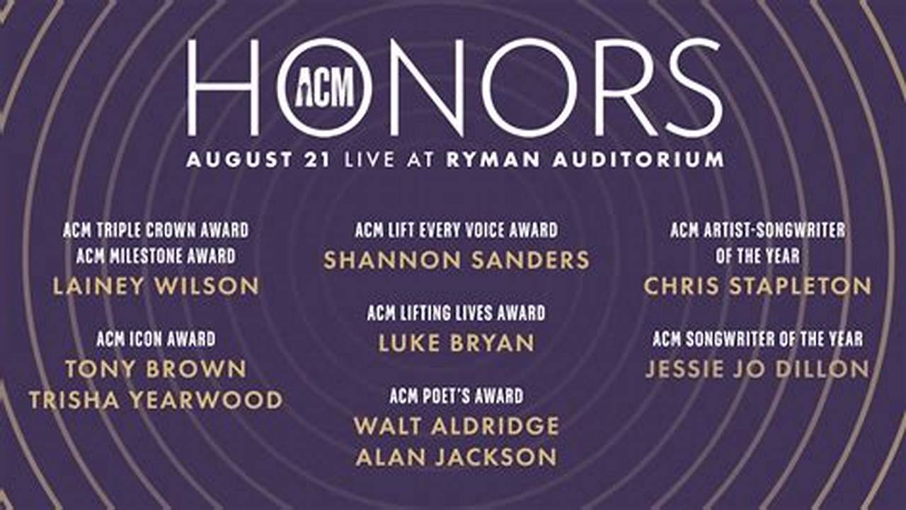 Acm Honors 2024 Date