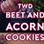 acorn beet cookies