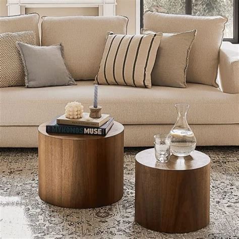 Acorn Nesting Side Table Walnut Set Of 2