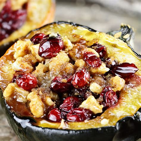 Acorn Squash With Walnuts And Cranberries