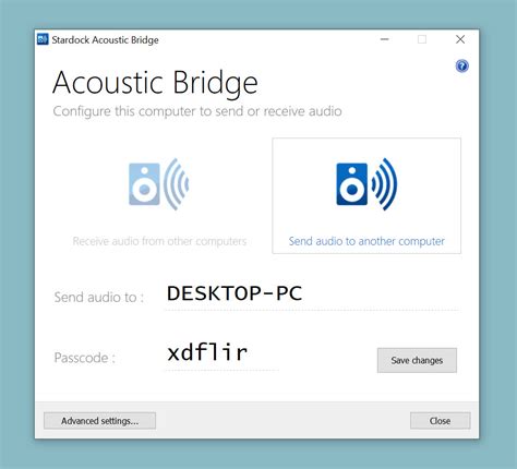Acoustic Bridge Software