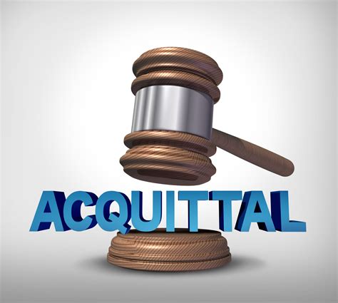 acquitted vs not guilty definition