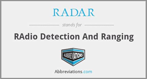 acronym radar stand for