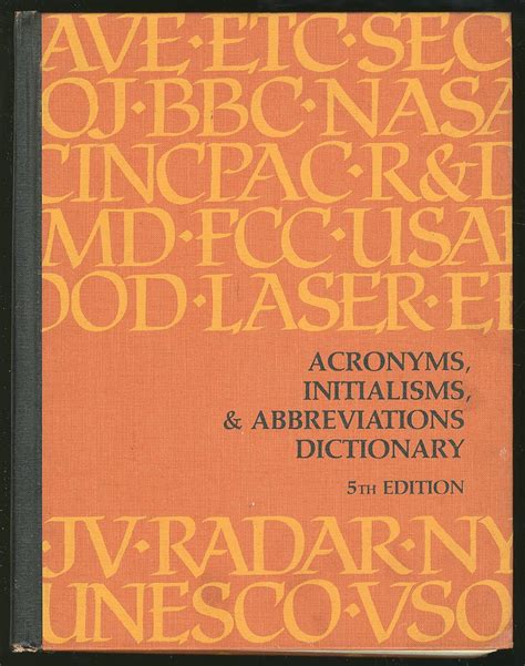 acronyms initialisms & abbreviations dictionary