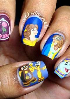 Acrylic Beauty And The Beast Nails: Unleashing Your Inner Disney Princess