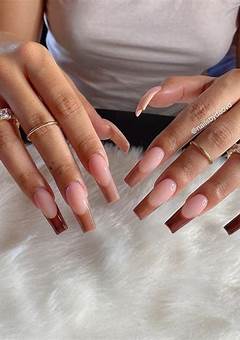 Acrylic Brown French Tip Nails: The Latest Trend In Nail Art