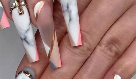 45 Stunning Coffin Nails Design Ideas For Summer nails 2021