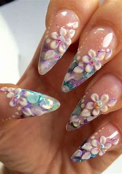 Acrylic Flower Nail Art: A Trendy And Beautiful Nail Design In 2023