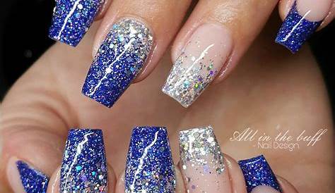 Acrylic Nail Designs Blue And Silver Pin By Alex Weldon On NAILS