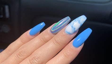 Acrylic Nail Designs Blue And White s We Love