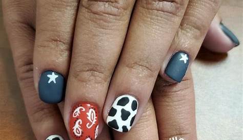 western nails in 2021 Country acrylic nails, Rodeo nails, Country nails