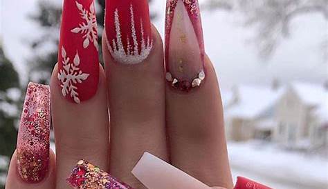 Acrylic Nail Designs For Christmas 26 Simple Yet Chic 2023 The Glossychic