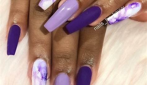 Acrylic Nail Designs Purple And White Pastel s Meyasity