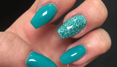 Turquoise nails Turquoise nails, Turquoise nail designs, Summer nails