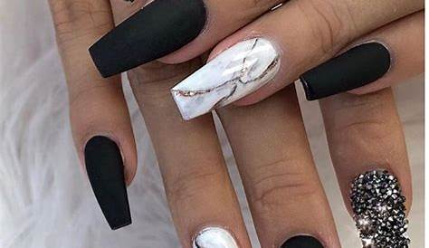 Acrylic Nail Ideas Coffin Black 70+ Matte Trend In Cool 2019