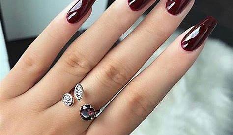 Acrylic Nails Burgundy The Best Coffin Ideas That Suit Everyone