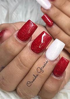 Acrylic Nails Red And White: A Trendy And Classic Look