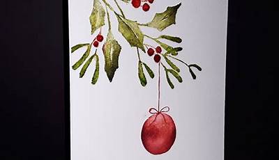 Acrylic Painting Ideas Winter Christmas Cards
