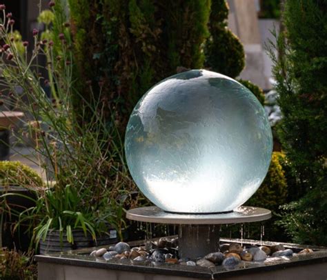 Acrylic Spheres Outdoor water features, Garden