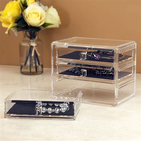 acrylic jewelry trays for drawers