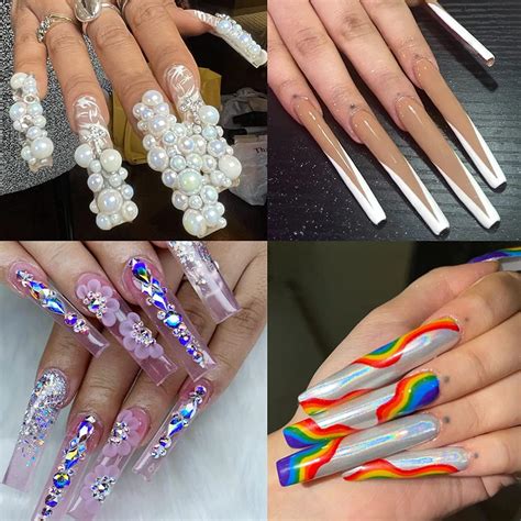 Acrylic Nails Extra Long Square