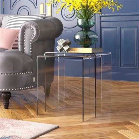 Acrylic Side Table Set