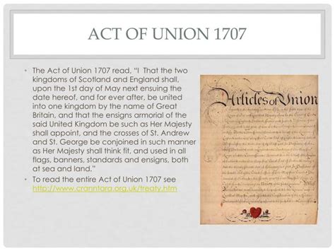 act of union 1707 summary