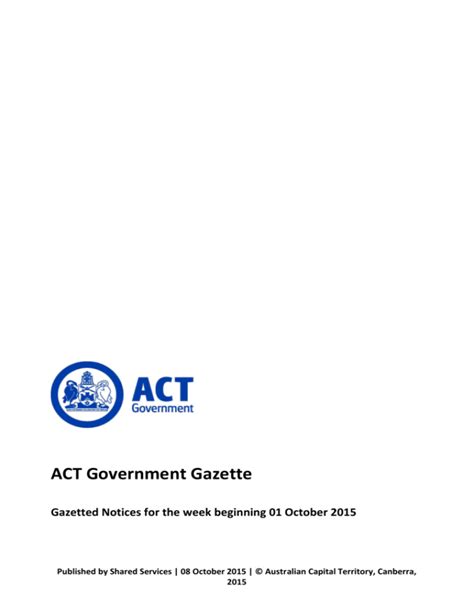 act public service gazette