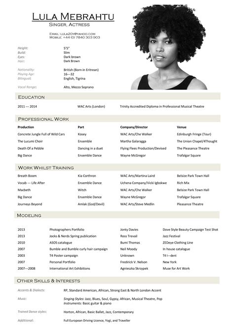 Free Actor Resume Template and How to Write Yours Properly