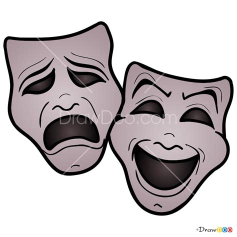 Acting Masks Drawing