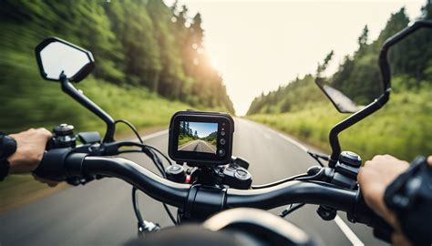 Action Camera On Motorcycle