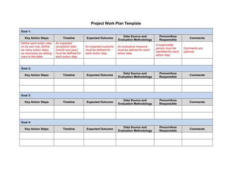 action plan format example