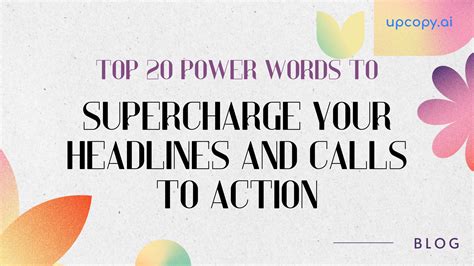 Action Words For Headlines