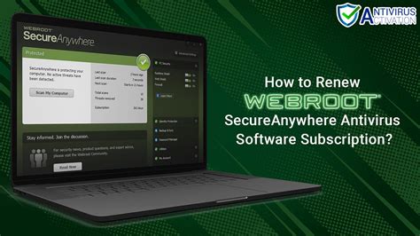 activate Webroot subscription