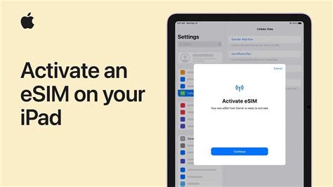 activate esim on ipad pro