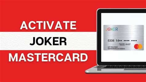 activate joker mastercard online