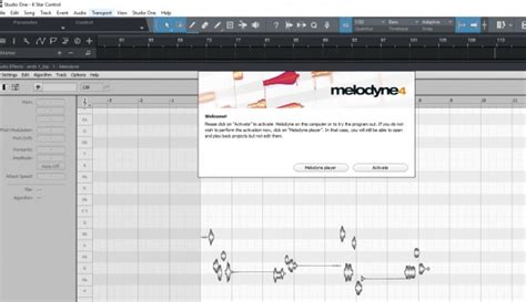 activate melodyne studio one