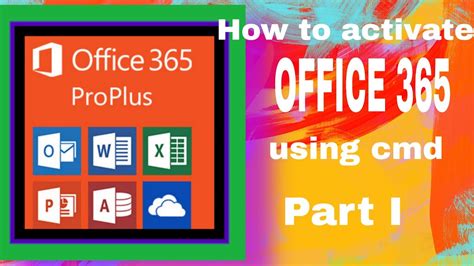 activate microsoft office 365 using cmd