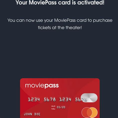 activate movie pass card