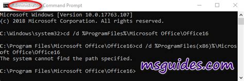 activate ms project 2016 cmd