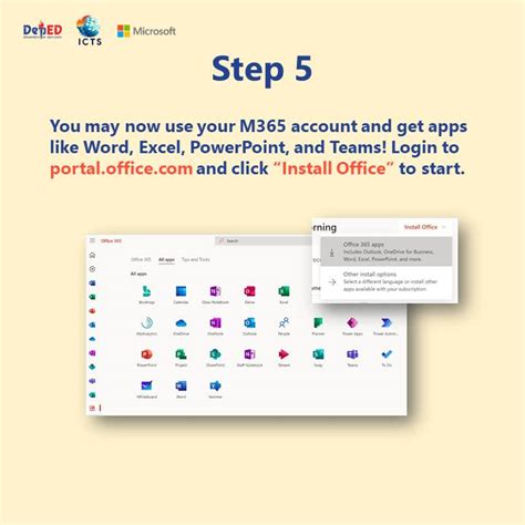 activate your deped microsoft 365 account