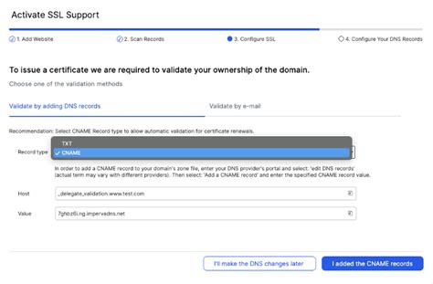 active CNAME incrimination platter