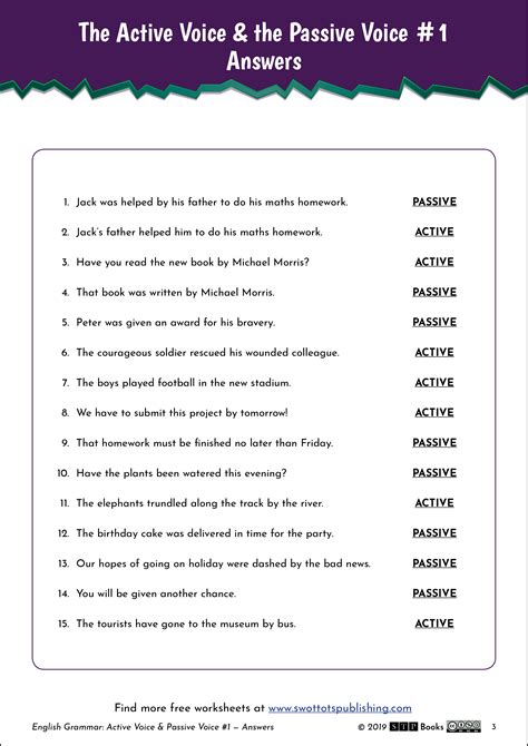 active and passive voice questions with answers