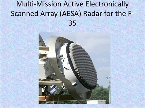 Active Electronically Scanned Array Radar