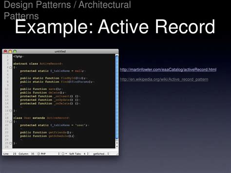 Active Record Pattern Example