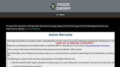 active warrants pasco county