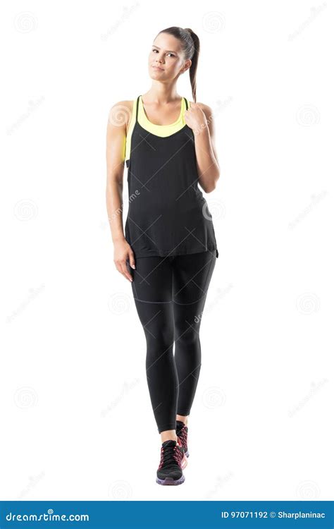 active woman with ponytail sportswear